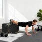 3-σε-1 plyo box, jump box με ανοίγματα λαβής, για γυμναστική στο σπίτι και υπαίθριες προπονήσεις, 3 ύψη άλματος, ξύλο, μαύρο