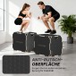 3-σε-1 plyo box, jump box με ανοίγματα λαβής, για γυμναστική στο σπίτι και υπαίθριες προπονήσεις, 3 ύψη άλματος, ξύλο, μαύρο
