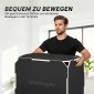 3-σε-1 plyo box, jump box με ανοίγματα λαβής, για γυμναστική στο σπίτι και υπαίθριες προπονήσεις, 3 ύψη άλματος, ξύλο, μαύρο