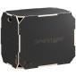 3-σε-1 plyo box, jump box με ανοίγματα λαβής, για γυμναστική στο σπίτι και υπαίθριες προπονήσεις, 3 ύψη άλματος, ξύλο, μαύρο