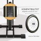 Βάση ποδηλάτου, κάθετη/οριζόντια, για 24-29", 700c, 41 x 41 x 76-121 cm, ατσάλι, μαύρο