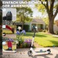 E-scooter, ηλεκτρικό kick scooter, αυτονομία 6 km, ηλικίας 6 ετών και άνω, ατσάλινο πλαίσιο, μαύρο+άσπρο, 76 x 53 x 95 cm