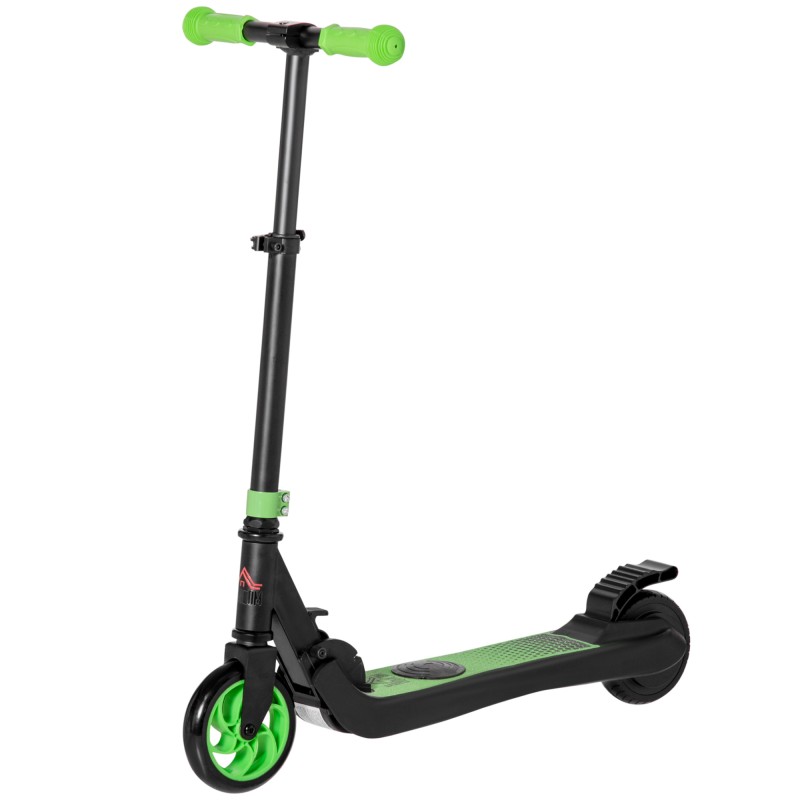E-scooter ηλεκτρικό σκούτερ μοτέρ 120W εμβέλεια 6 km max. Ηλεκτρικό σκούτερ 8 km/h από 6 ετών πράσινο + λευκό
