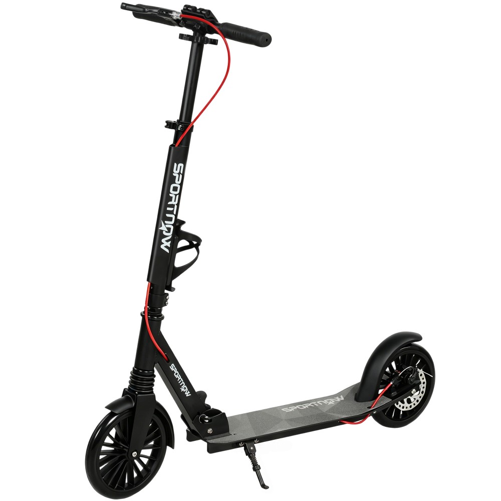 City scooter αλουμινίου ρυθμιζόμενο ύψος & αναδιπλούμενο σκούτερ με τροχούς PU 200 mm ABEC-7 ρουλεμάν διπλού συστήματος φρένων