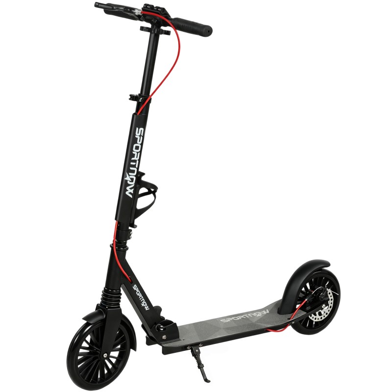 City scooter αλουμινίου ρυθμιζόμενο ύψος & αναδιπλούμενο σκούτερ με τροχούς PU 200 mm ABEC-7 ρουλεμάν διπλού συστήματος φρένων