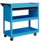 Εργαλειοθήκη εργαλειοθήκη τρόλεϊ, 3 επίπεδα, 4 ρόδες, 82 cm x 35 cm x 76 cm, μπλε