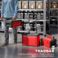 Σετ εργαλειοθήκης από πλαστικό ατσάλι με τροχούς 3 επιπέδων