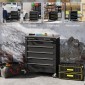 5 συρταριέρα εργαλειοθήκη, κυλιόμενο κιβώτιο εργαλείων, ατσάλινο καρότσι εργαλείων, ασημί τόνος + μαύρο