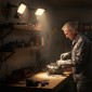 Φωτιστικό εργασίας 50W, ρυθμιζόμενο, 3 modes, αλουμίνιο, ευέλικτη χρήση, μαύρο