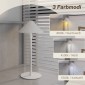 Επιτραπέζιο φωτιστικό LED με καλώδιο USB, διακόπτης αφής, μεταλλικό, επαναφορτιζόμενο, λευκό