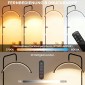 Φωτιστικό βλεφαρίδων LED Half Moon με βάση τηλεφώνου 350° Περιστρεφόμενο δαχτυλίδι ομορφιάς Ανοιχτό ζεστό φωτιστικό με ρυθμιζόμενο ύψος