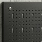 Ράφι τοίχου συστήματος αποθήκευσης 60 x 40 cm, 38 τεμάχια. Ράφι αλεξίπτωτου με γάντζους, ράφια, εμφανή κουτιά αποθήκευσης, μαύρο+κόκκινο