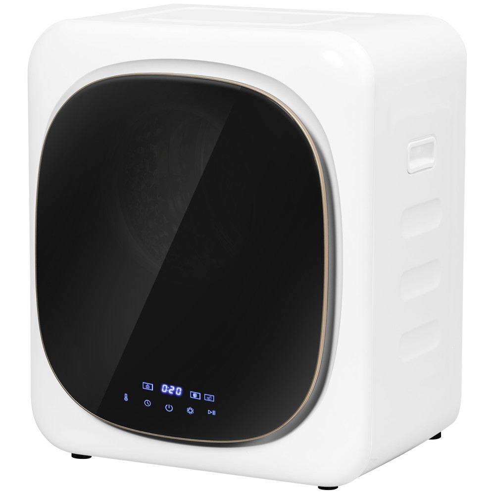 Στεγνωτήριο με απολύμανση UV, συμπαγής σχεδιασμός, χωρητικότητας 4 κιλών, ανοξείδωτο, λευκό