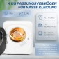 Στεγνωτήριο με απολύμανση UV, συμπαγής σχεδιασμός, χωρητικότητας 4 κιλών, ανοξείδωτο, λευκό