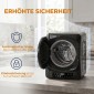 Συμπαγές στεγνωτήριο εξάτμισης 1000W με λειτουργίες Extra Dry & ECO, χρονοδιακόπτη και ρυθμίσεις θερμοκρασίας, μαύρο