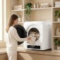 Στεγνωτήριο συμπαγούς εξάτμισης 1000W με λειτουργίες Extra Dry & ECO, χρονοδιακόπτη και ρυθμίσεις θερμοκρασίας, λευκό