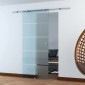 Γυάλινη συρόμενη πόρτα συρόμενη πόρτα γυάλινη πόρτα δωματίου μερικώς σατέν φινίρισμα 900 x 2050 mm