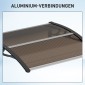Κουβούκλιο κουβούκλιο εξώπορτας 120 x 75 cm στεγασμένο κουβούκλιο κουβούκλιο από πολυανθρακικό