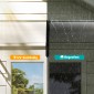 Επιτραπέζιο κουβούκλιο για εξώπορτα 75x195x23 cm κουβούκλιο 5mm πολυανθρακικό αντηλιακό προστασία από βροχή για εξωτερικό αλουμίνιο διάφανο