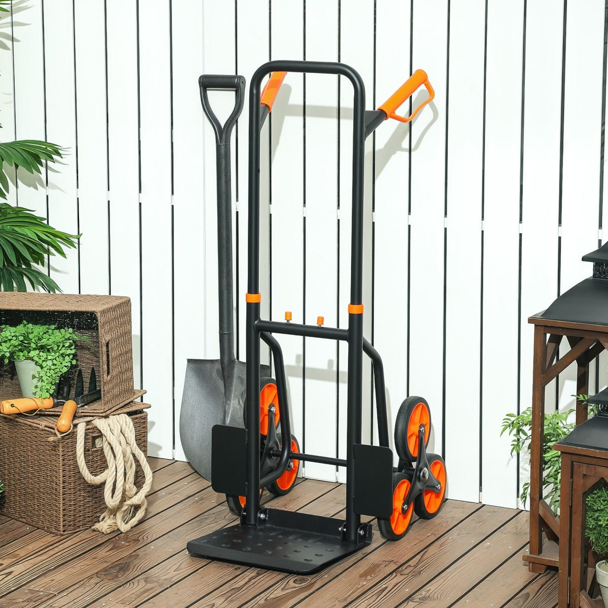 Πτυσσόμενο φορτηγό μεταφοράς με σάκο αναρρίχησης σκάλας με ατσάλινο πλαίσιο μέγ. 120 κιλά