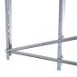 Chainsawhorse sawhorse πτυσσόμενο πλαίσιο πριονιού για καυσόξυλα ασημί μέταλλο 83 x 83 x 79 cm