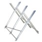Chainsawhorse sawhorse πτυσσόμενο πλαίσιο πριονιού για καυσόξυλα ασημί μέταλλο 83 x 83 x 79 cm