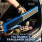 Σετ 2 πτυσσόμενων μεταλλικών πριονιών βαρέως τύπου για ξυλουργικές εργασίες και DIY έργα, μπλε και μαύρο
