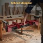 Βάση φαλτσοπρίονο γενικής χρήσης με επεκτεινόμενους τροχούς και βραχίονες στήριξης, φορητή βάση πριονιού με πτυσσόμενα πόδια