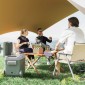 Ψυγείο 33L Camping Travel Cooler Φορητό ψυγείο αυτοκινήτου με 2 διαμερίσματα και ρόδες πλαστικό πράσινο