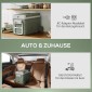 Ψυγείο 33L Camping Travel Cooler Φορητό ψυγείο αυτοκινήτου με 2 διαμερίσματα και ρόδες πλαστικό πράσινο