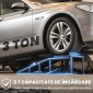 Σετ με 2 υδραυλικές ράμπες πρόσβασης, ράμπα κατωφλίου ρυθμιζόμενου ύψους, χωρητικότητα 3 τόνων, ράμπα κράσπεδου για ελαστικά έως 23 cm
