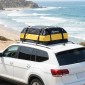 Αδιάβροχο κουτί οροφής αυτοκινήτου 425L για στέγες οχημάτων με/χωρίς σχάρα αποσκευών κουτί αποσκευών με 8 ενισχυμένους ιμάντες γάντζος πόρτας κίτρινο