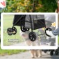 Dog Buggy Dog Cart έως 20 kg Πτυσσόμενες 3 πλαϊνές τσέπες 102 cm x 62 cm x 105 cm Γκρι