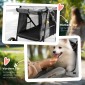 Dog Buggy Dog Cart έως 20 kg Πτυσσόμενες 3 πλαϊνές τσέπες 102 cm x 62 cm x 105 cm Γκρι