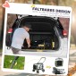 Dog Buggy Pet Buggy Dog Cart Πτυσσόμενο αφαιρούμενο καλάθι 81 x 58 x 97,5 cm Μαύρο + Σκούρο Πράσινο + Λευκό
