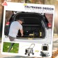 Dog Buggy Pet Καροτσάκι σκύλου με πτυσσόμενο αφαιρούμενο καλάθι 81 x 58 x 97,5 cm Μαύρο+Χακί+Λευκό