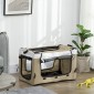 Dog Buggy Pet Καροτσάκι σκύλου με πτυσσόμενο αφαιρούμενο καλάθι 81 x 58 x 97,5 cm Μαύρο+Χακί+Λευκό