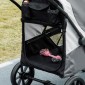 Καρότσι σκύλου, Πτυσσόμενο Buggy σκύλου για Μεσαίους σκύλους, Καροτσάκι κατοικίδιων ζώων με 4 ρόδες, Λουράκια ασφαλείας Φρένα Σκούρο Γκρι