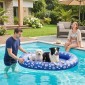Φουσκωτό Dinghy Dog Πτυσσόμενο Floating Water Mat Dog με λαβή για σκύλους έως 40kg 155x104x25cm Μπλε