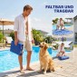 Φουσκωτό Dinghy Dog Πτυσσόμενο Floating Water Mat Dog με λαβή για σκύλους έως 40kg 155x104x25cm Μπλε