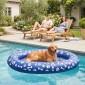 Φουσκωτό Dinghy Dog Πτυσσόμενο Floating Water Mat Dog με λαβή για σκύλους έως 40kg 155x104x25cm Μπλε