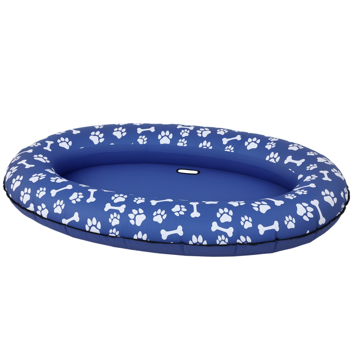 Φουσκωτό Dinghy Dog Πτυσσόμενο Floating Water Mat Dog με λαβή για σκύλους έως 40kg 155x104x25cm Μπλε