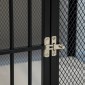 Κλουβί σκυλιών, Κουτί για σκύλους, Υδατοαπωθητικό χαλάκι, Αφαιρούμενος δίσκος βάσης, Κλείδωμα, Μαύρο, 80 x 55 x 71 cm