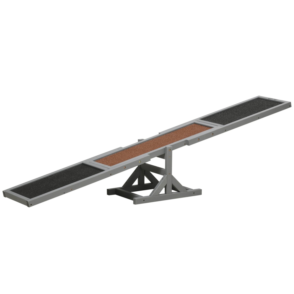 Rocker dog Aquility rocker dog sports rocker, 180 x 30 x 30 cm, γκρι + καφέ