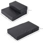 Pet Stairs Animal Pad 2 σκαλοπάτια Πτυσσόμενο μαξιλαράκι σκαλοπατιών σκύλου για γάτες και σκύλους Μαύρο L45 x W39 x H20 cm