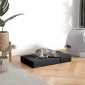 Pet Stairs Animal Pad 2 σκαλοπάτια Πτυσσόμενο μαξιλαράκι σκαλοπατιών σκύλου για γάτες και σκύλους Μαύρο L45 x W39 x H20 cm