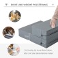 Pet Stairs Animal Pad 2 σκαλοπάτια Πτυσσόμενο έως 7 κιλά Σκάλες σκαλιών για γάτες και σκύλους Γκρι L45 x W39 x H20 cm