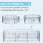 Puppy Παρκοκρέβατο Puppy Run 8 τεμαχίων με 8 πίνακες πλέγματος Προστατευτικό μουσαμά πόρτας για εξωτερικό χώρο 61 cm Ψηλό Puppy Gate Παρκοκρέβατο για κατοικίδια Dog Cat Puppy παρκοκρέβατο για εσωτερική και εξωτερική χρήση