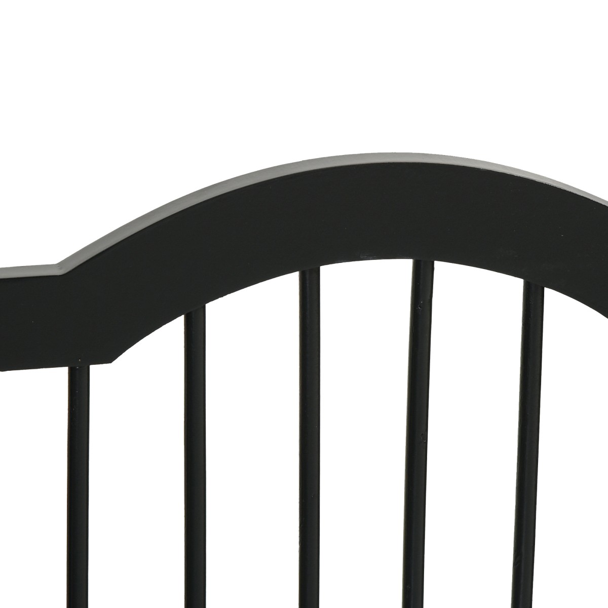 Dog Barrier Gate, 3 τεμαχίων, 154,5 x 61 cm, Πτυσσόμενη πύλη σκύλου με πόρτα, πύλη πόρτας με 2 πόδια στήριξης, ανεξάρτητη πύλη σκάλας για κουζίνα, διάδρομος, μαύρο