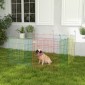 Εξωτερικό περίβλημα, puppy run, σπονδυλωτή σχεδίαση, κλειδαριά, ατσάλι, Ø156x60H cm, πολύχρωμο